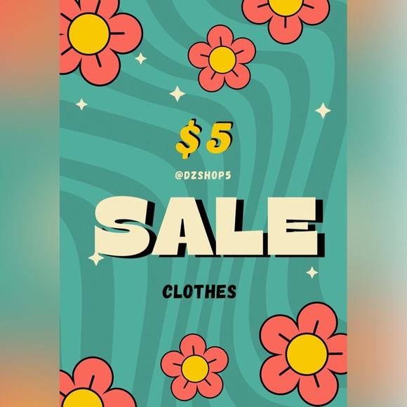 $5 🛍️Unlisted Clothing Inventory - Runs multiple times - Picture 1 of 1